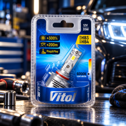 ����� VITOL LV1-HB3/HB4 /LED-chips 3570 CSP/9-18v/35w/3000Lm/6000K