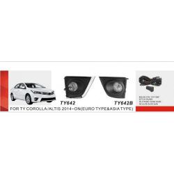  .  Toyota Corolla 2013-16/TY-642A/H11-12V55W/. (TY-642A)