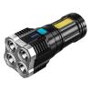 Ліхтар X509/S03-4LED+COB, Li-Ion акумулятор, ЗУ microUSB