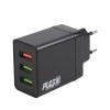 Мережевий зарядний пристрій PULSO 30W, 3 USB, QC3.0 (Port 1-5V*3A/9V*2A/12V*1.5A. Port 2/3-5V2.4A)