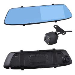 Автомобильный видеорегистратор-зеркало L-1001C+ выносная камера, 5'', 1080P Full HD (L-1001C)