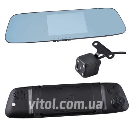 Автомобильный видеорегистратор-зеркало DVR L505C с двумя камерами, 4.3'', 1080P Full HD (DVR L505C)
