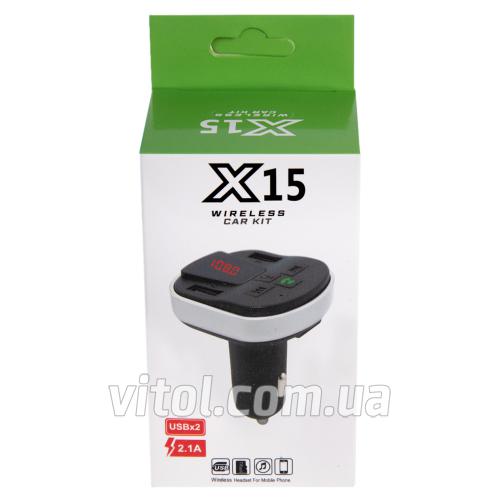 Модулятор FM 5в1 X15 12-24v Bluetooth