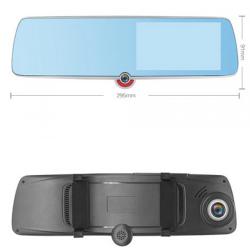 Автомобильный видеорегистратор-зеркало 1030, LCD 5, TOUCH SCREEN, ULTRA SLIM, 3 камеры,1080P Full H (1030)