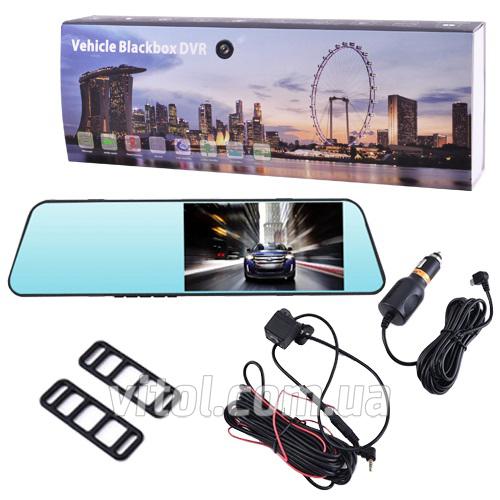 Автомобильный видеорегистратор-зеркало 1031, LCD 4.3, 2 камеры, 1080P Full HD (1031)