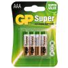 Батарейка GP SUPER ALKALINE 1.5V 24A-U4 лужна, LR03, AAA