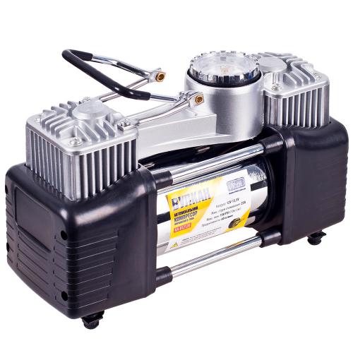 Компрессор автомобильный Вулкан КА-В12120 150psi, 18A, 60л, клеммы