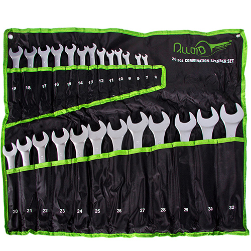 Alloid. Набір ключів комбінованих. 26 предметів.