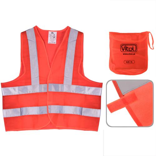 Жилет безпеки світловідбивний (orange) 116B XL