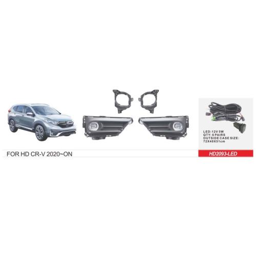 Фари дод. модель Honda CR-V/2019-/HD-2093L/U.S TYPE/LED-12V5W/ел.проводка