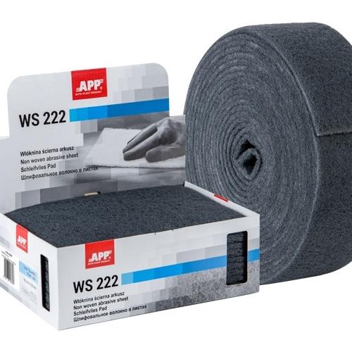 APP Наждачка волокниста WS 222 150 x 230 mm, сірий (10 шт), середньоабразивна