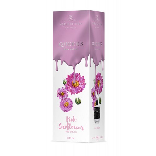 Ароматизатор рідкий для дому/офісу Tasotti "Car & Home" QUEENS White 100ml Pink Sunflower