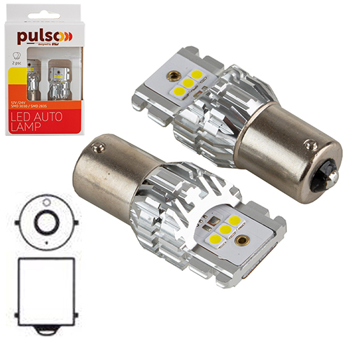 Лампа PULSO/габаритні/LED 1156/BA15s/6SMD-2835/9-32v/1050lm