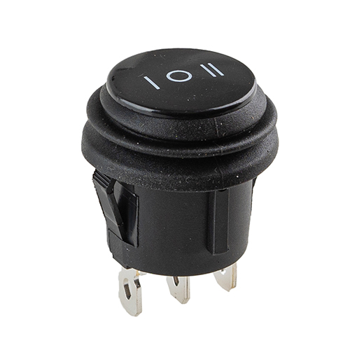 Перемикач on-off-on 12V круглий 3pin арт.YJ-WH07