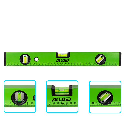 Alloid. Рівень будівельний 40см, 3 капсули