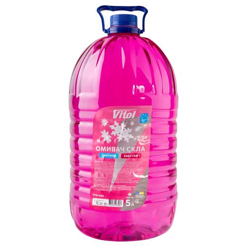 Омивач скла зимовий VITOL "-22" Бабл Гам 5л