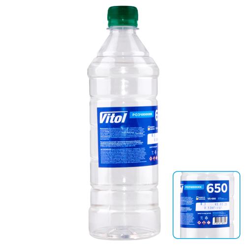 Розчинник 650 ТМ Vitol (0,53кг) (тара пет) (0.53 кг.)