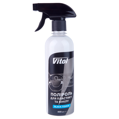 Поліроль для пластику та вінілу VITOL 400 мл Black Touch