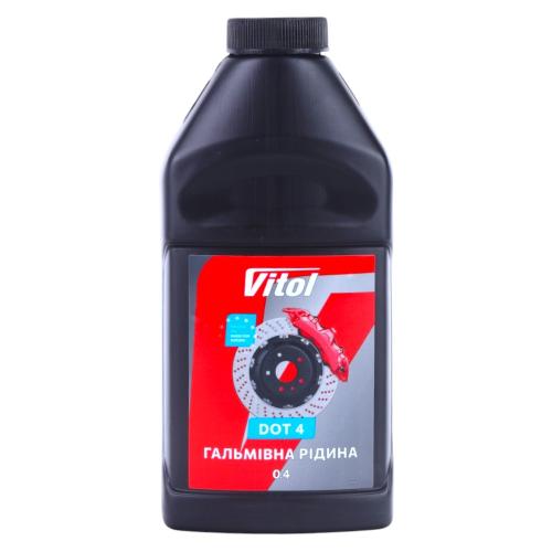 Рідина гальмівна "DOT-4" ТМ VITOL (тара: 0,4л, пе)