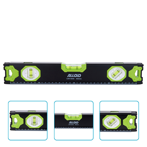 Alloid Pro. Рівень будівельний 40см, 3 капсули з магнітом