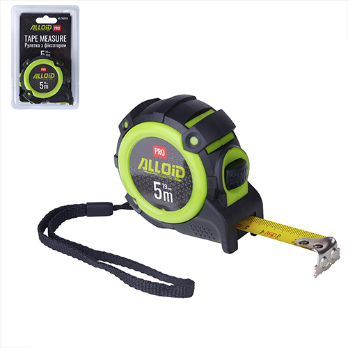 Alloid Pro. Рулетка з автостопом  5 м/19 мм, MT-740519
