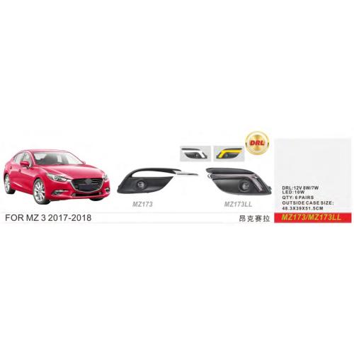 Фари дод. модель Mazda 3 2016-19/MZ-173LL/LED/FOG+DRL/ел.проводка
