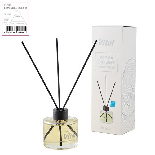 Аромадифузор VITOL Home Sticks Lavender Dream 130 мл