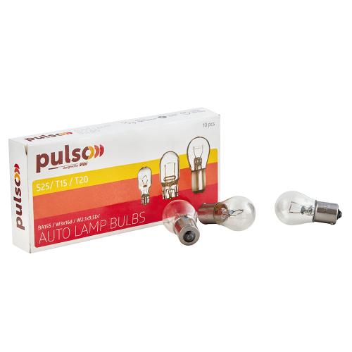 Лампа PULSO/габаритна S25/BAU15s/P21W 12В/21Вт clear/поворот/1 конт