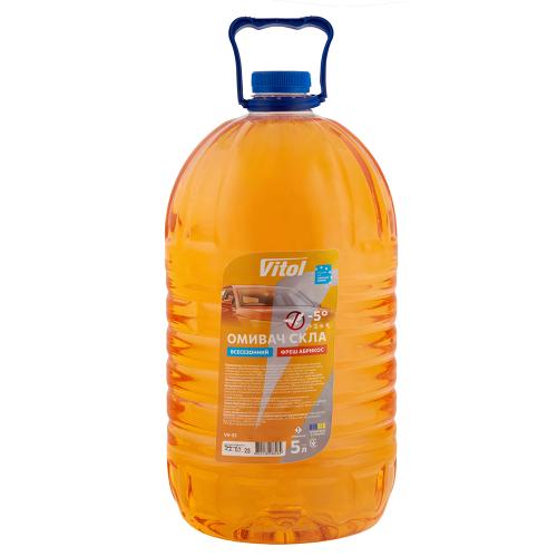 Омивач скла всесезонний VITOL "-5" Абрикоса 5л