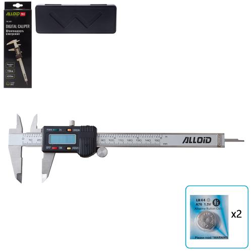 Alloid Pro. Штангенциркуль електронний, 150мм/0,02мм, нержавіюча сталь