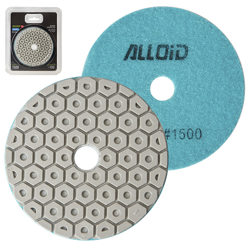 Alloid Pro. Круг алмазний шліфувальний на липучці COMBS 100 мм, зерно 1500