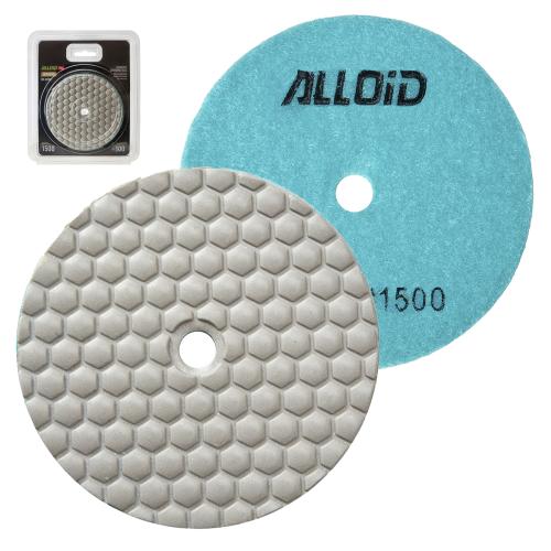 Alloid Pro. Круг алмазний шліфувальний на липучці HEXAGON 100 мм, зерно 1500
