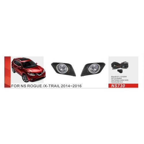 Фари дод. модель Nissan X-Trail/Rogue 2014-16/NS-730/H11-12V55W/eл.проводка