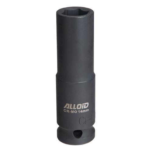 Торцева головка ударна глибока 1/2"DR, 14 мм. Alloid. GUG-51114
