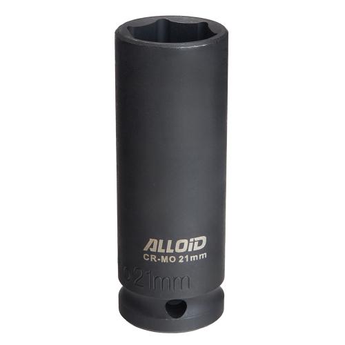 Торцева головка ударна глибока 1/2"DR, 21 мм. Alloid. GUG-51121