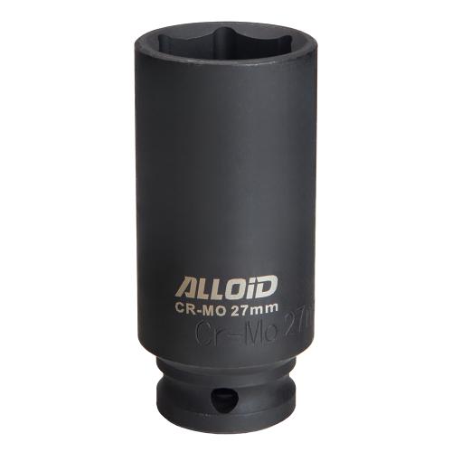 Торцева головка ударна глибока 1/2"DR, 27 мм. Alloid. GUG-51127