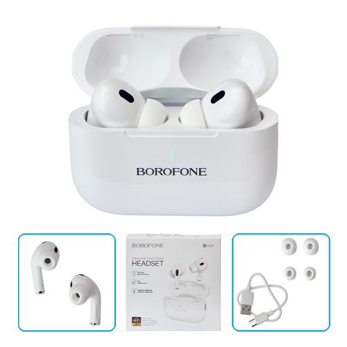 Навушники бездротові TWS BOROFONE BW59 White, bluetooth 5.3