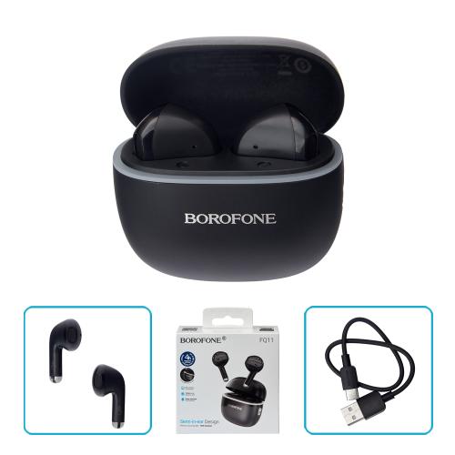 Навушники бездротові TWS BOROFONE FQ11 Black, bluetooth 5.4