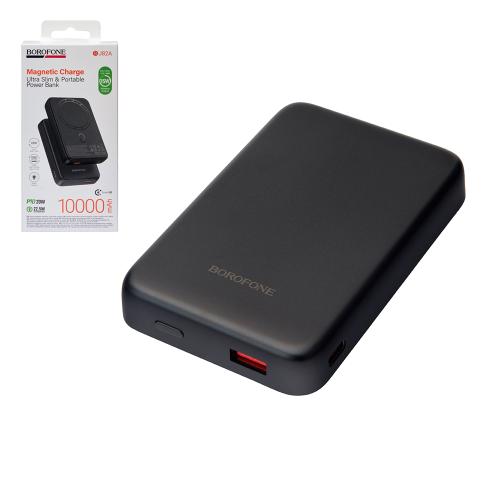 Power bank Borofone BJ82A 10000 mAh PD20W Black магнітний
