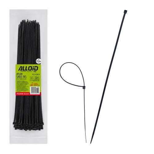 Хомут пластиковий Alloid 2.5 х 250 100 шт./уп. чорний