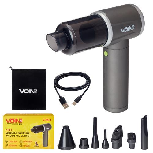 Пилосос "VOIN" V-58CL 60W/7.4V/АКБ-2х2000mAh/2 режими/вологе та сухе чищення/сумка