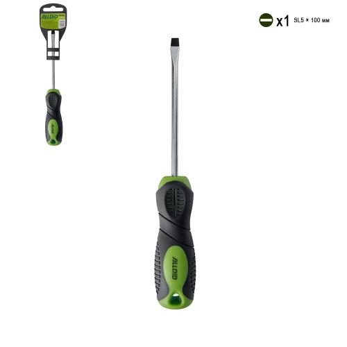 Викрутка шліцева 5мм*100мм (OM5100) Alloid